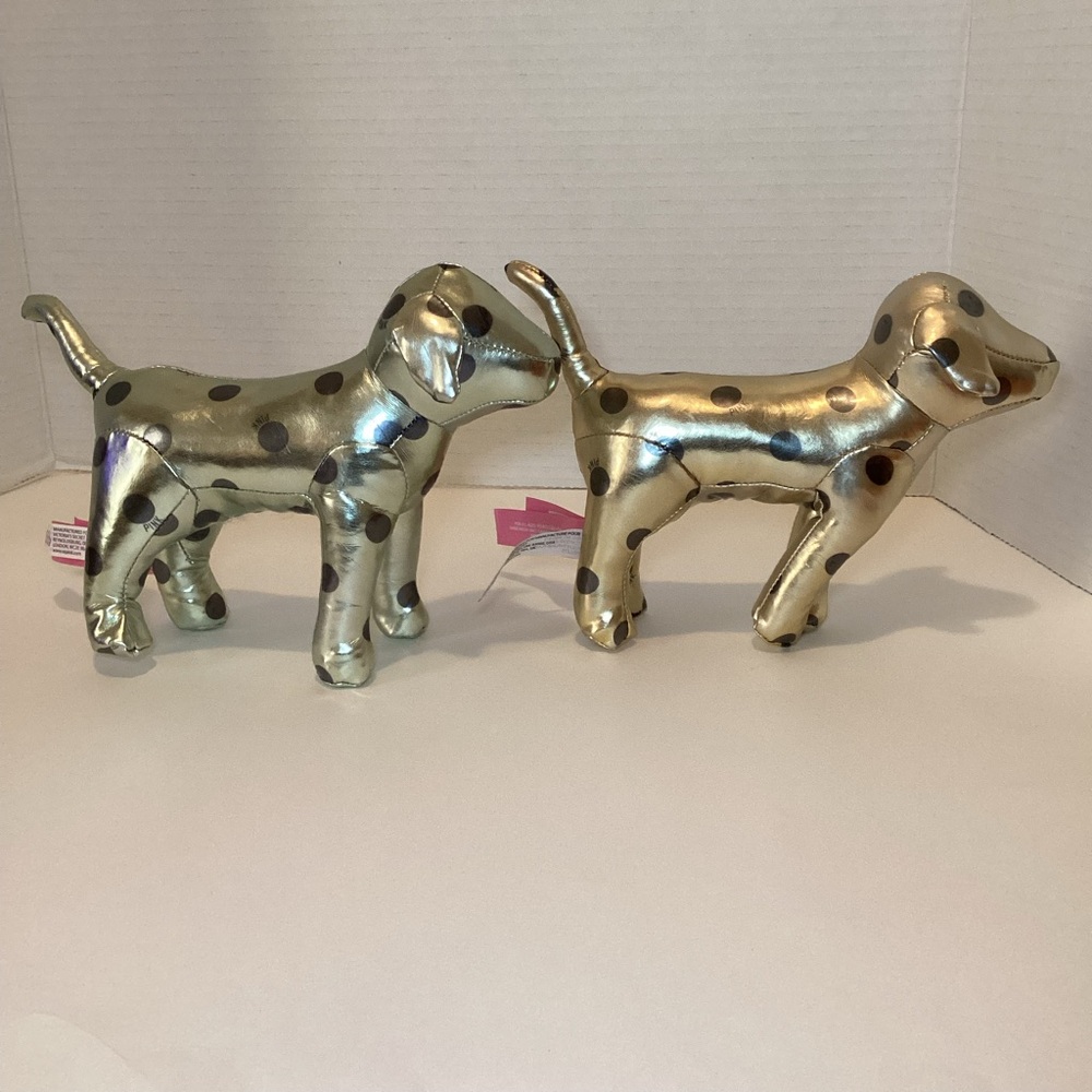 Set Of Two PINK Victoria’s Secret 2012 Plush Dogs - Picture 3 of 9